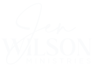 Jen Wilson Ministries White Logo