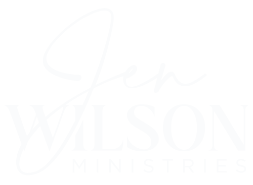 Jen Wilson Ministries White Logo